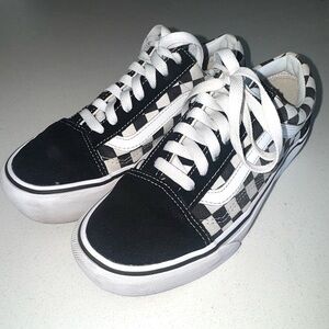 Vans Black and White Checkered Shoes